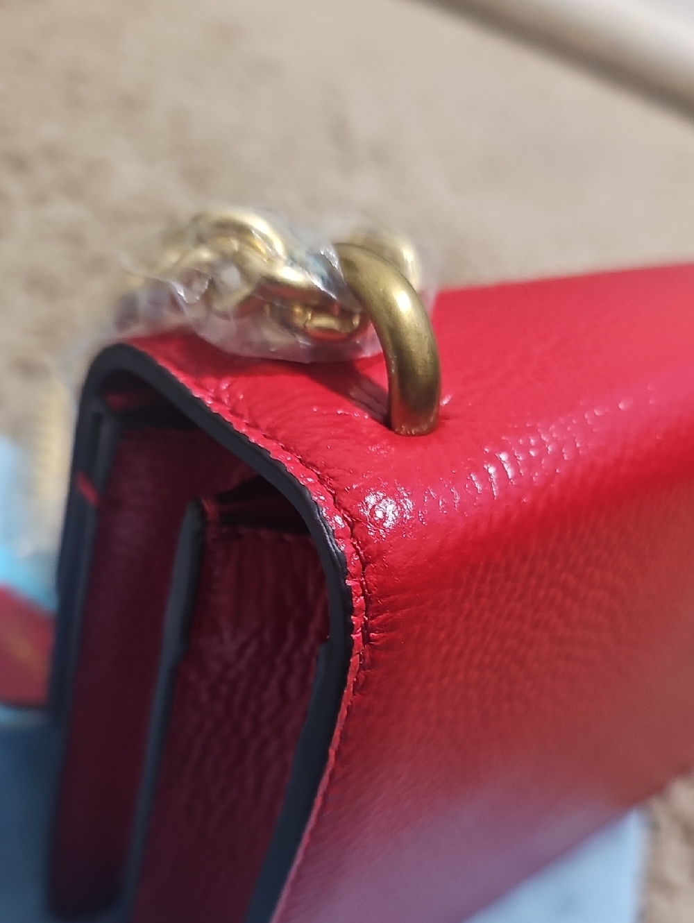 NWT Tiffany & Fred Purse Crystal Dragon Crossbody Shoulder Bag Red Leather - Picture 14 of 16